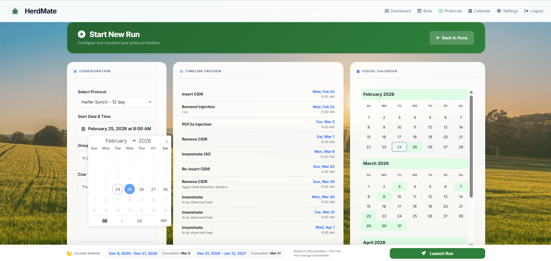 Herdmate Application Screenshot